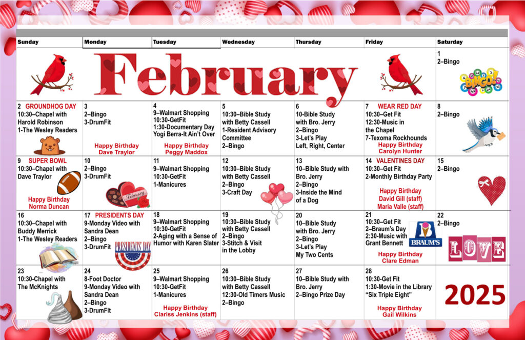 February Calendar