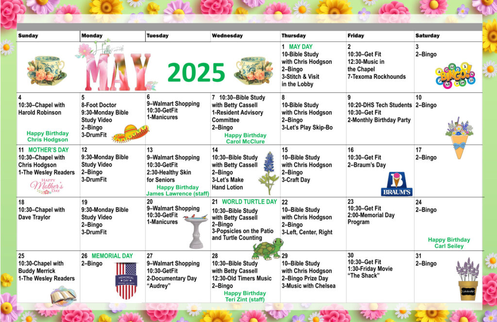 May Calendar
